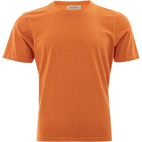 Baumwoll-T-Shirt , Herren, Größe: L - Gran Sasso - Modalova