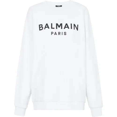 Classic Logo Sweatshirt , female, Sizes: S, L, XL - Balmain - Modalova