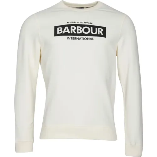 Long Sleeve Top with Print and Embroidery , male, Sizes: M, XL - Barbour - Modalova