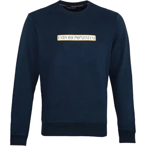 Casual Logo Sweatshirt Pullover , Herren, Größe: XL - Emporio Armani - Modalova