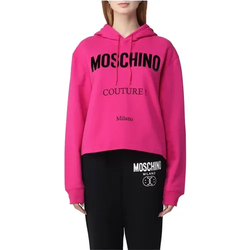 Luxuriöser und bequemer Hoodie für Frauen , Damen, Größe: M - Moschino - Modalova