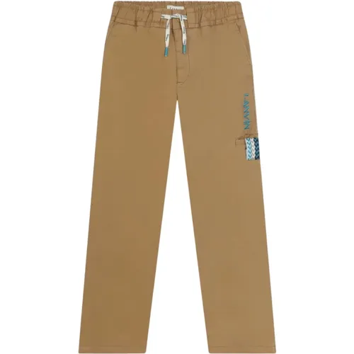 Gabardine Straight Pants mit elastischem Bund - Lanvin - Modalova