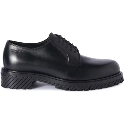 Leather Derby Shoes , male, Sizes: 7 UK, 9 UK, 8 UK - Off White - Modalova