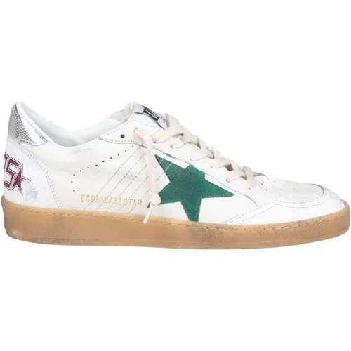 Green Leather Sneakers , male, Sizes: 10 UK - Golden Goose - Modalova