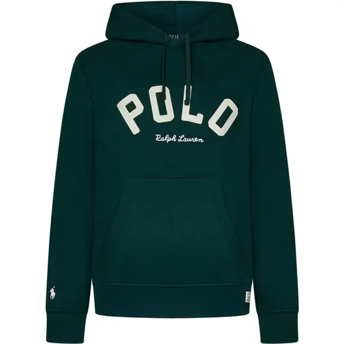 Herrenbekleidung Sweatshirts Grün Aw24 , Herren, Größe: M - Ralph Lauren - Modalova