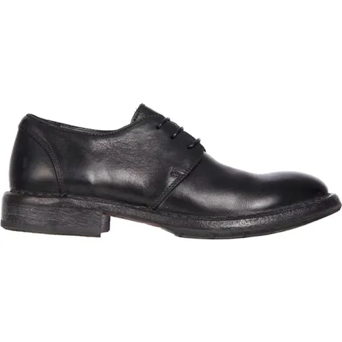 Leather Derby Shoes for Men , male, Sizes: 1 UK - Moma - Modalova