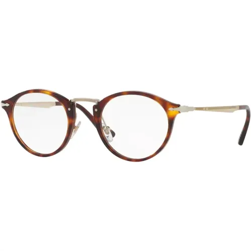 Calligrapher Edition Eyewear Frames in Havana , unisex, Sizes: 49 MM - Persol - Modalova