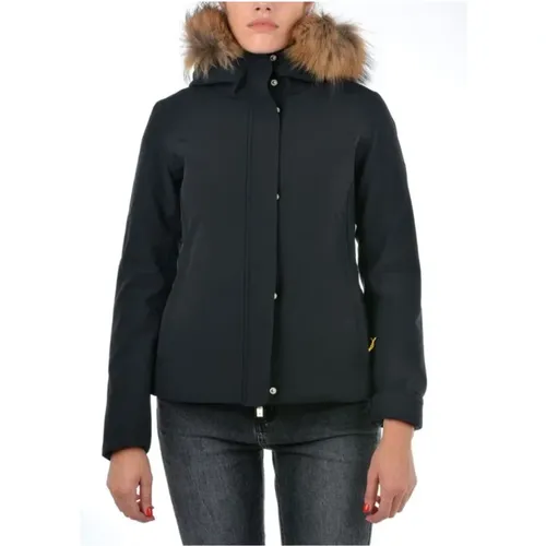Quilted Softshell Jacket with Removable Hood , female, Sizes: M, S - Ciesse Piumini - Modalova