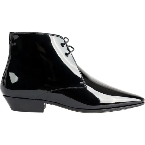 Leather Ankle Boots , female, Sizes: 5 1/2 UK - Saint Laurent - Modalova