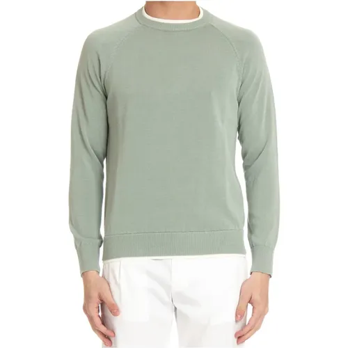 Cotton Raglan Sweater , male, Sizes: L - Eleventy - Modalova