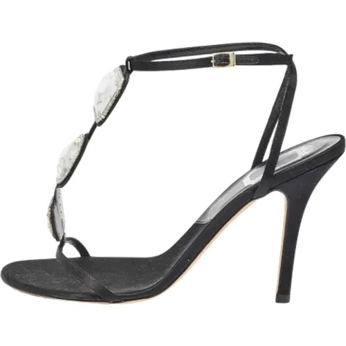 Pre-owned Satin sandals , female, Sizes: 6 1/2 UK - Dior Vintage - Modalova