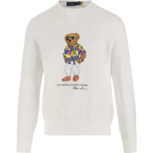 Polo Bear Crew Neck Sweatshirt Plush , Herren, Größe: S - Polo Ralph Lauren - Modalova