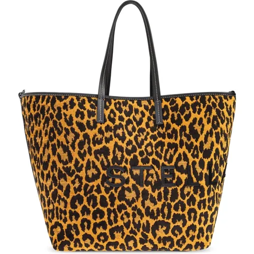 Animal-print shopper bag , female, Sizes: ONE SIZE - Stella Mccartney - Modalova