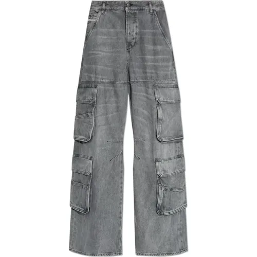 Jeans D-Sire-Cargo L.32 , Damen, Größe: W24 L32 - Diesel - Modalova