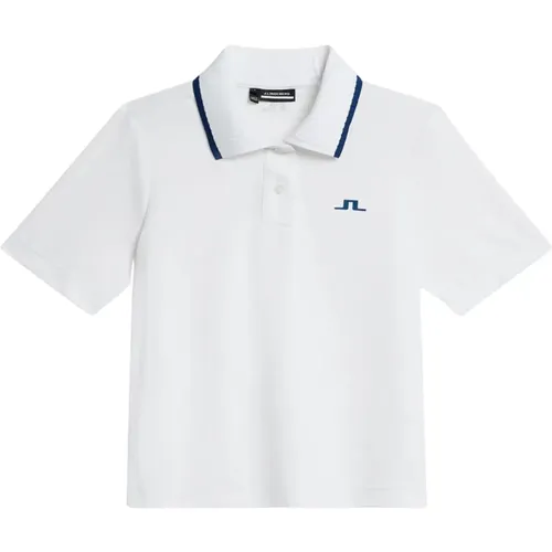 Elegant Jacquard Polo Shirt , Damen, Größe: L - J.LINDEBERG - Modalova