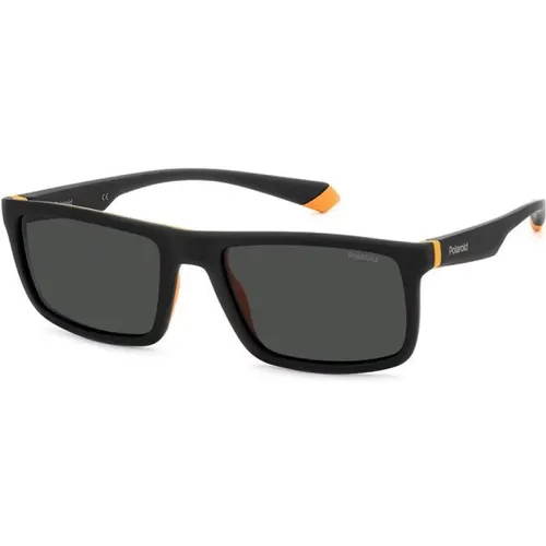 Stylische Sonnenbrille für Männer,Schwarz Graue Sonnenbrille - Polaroid - Modalova