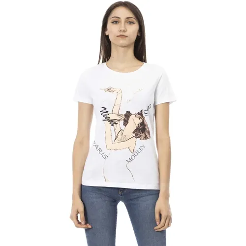 T-Shirts , Damen, Größe: S - Trussardi - Modalova