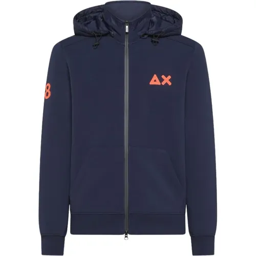 Casual Sweatshirt , Herren, Größe: 2XL - Sun68 - Modalova