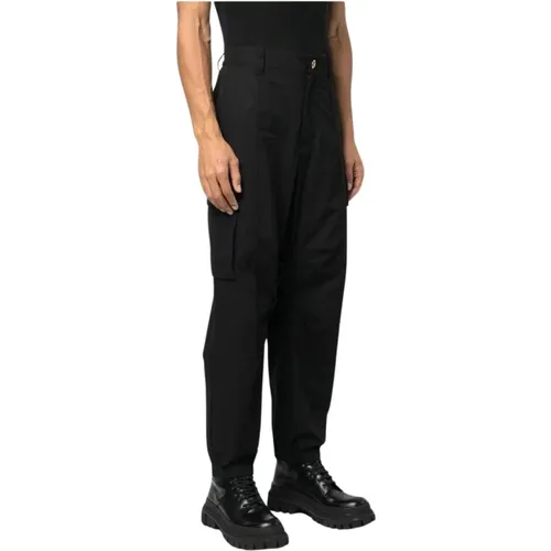 Relaxed Combat Trousers , male, Sizes: M, L - Versace - Modalova