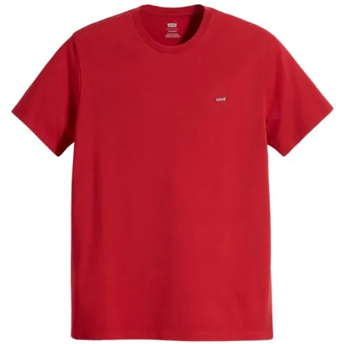 Levi's, Rotes T-Shirt , Herren, Größe: L - Levis - Modalova