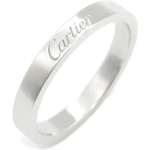 Pre-owned Platinum rings , female, Sizes: ONE SIZE - Cartier Vintage - Modalova