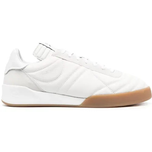 Weiße Leder Low-Top Sneakers , Herren, Größe: 42 EU - Courrèges - Modalova