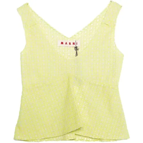 Pre-owned Cotton tops , female, Sizes: S - Marni Pre-owned - Modalova