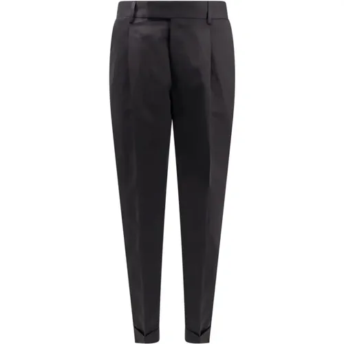 Button and Zip Closure Trousers , male, Sizes: XL, 2XL - PT Torino - Modalova