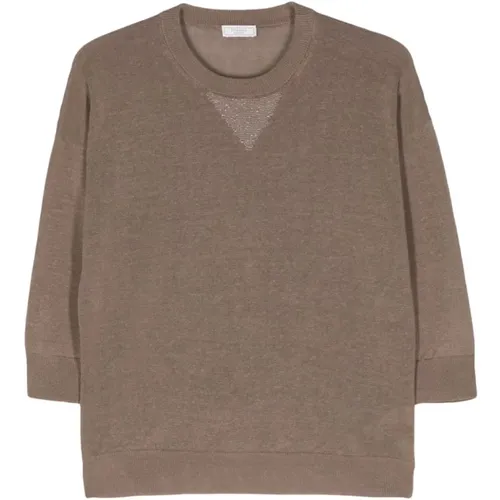 Sweaters Grey , female, Sizes: M - PESERICO - Modalova