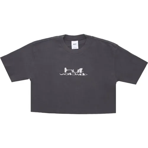 Gun Metal Crop Tee Soft Fit HUF - HUF - Modalova