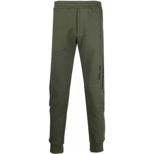Grey Joggers with Style , male, Sizes: L - alexander mcqueen - Modalova