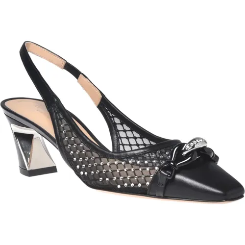 Court shoe in black mesh Baldinini - Baldinini - Modalova