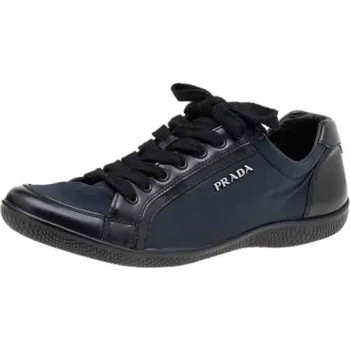 Pre-owned Leather sneakers , female, Sizes: 4 UK - Prada Vintage - Modalova