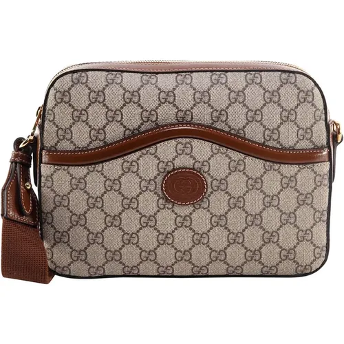 Men's Bags Shoulder Bag Beige Aw23 , male, Sizes: ONE SIZE - Gucci - Modalova