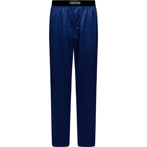 Luxurious Silk Trousers , male, Sizes: L, XL - Tom Ford - Modalova