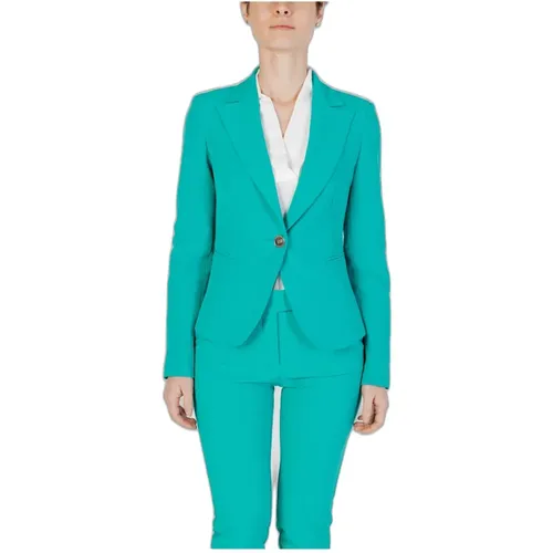 Grüner Blazer mit Knöpfen und Taschen - RINASCIMENTO - Modalova