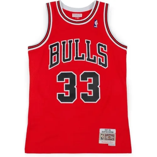 Chicago Bulls Scotty Pippen Swingman Jersey , Herren, Größe: L - Mitchell & Ness - Modalova