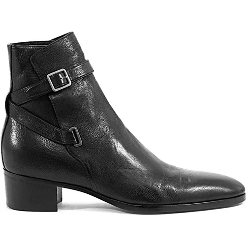 Classic Leather Boots for Men , male, Sizes: 6 UK, 8 UK - Saint Laurent - Modalova