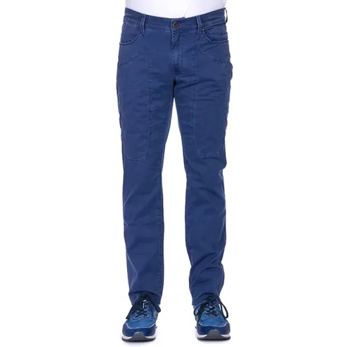 Slim Fit Five Pocket Zip Trousers , male, Sizes: W30 - Jeckerson - Modalova
