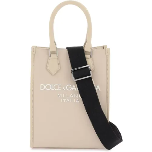 Kleine Nylon-Tote-Tasche mit Logo - Dolce & Gabbana - Modalova