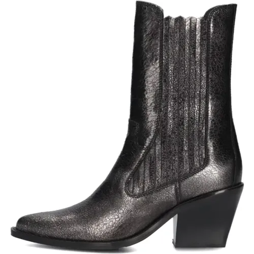 Silberne Low Ankle Boots Next Cole , Damen, Größe: 36 EU - Bronx - Modalova