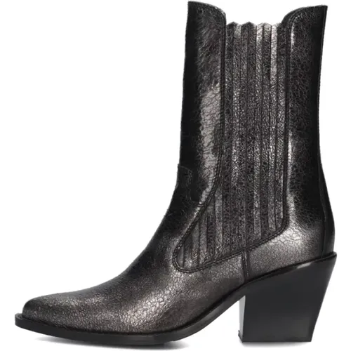 Silberne Low Ankle Boots Next Cole , Damen, Größe: 37 EU - Bronx - Modalova