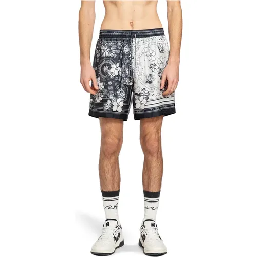 Floral Bandana Elastic Waist Shorts , male, Sizes: M, S, L - Amiri - Modalova