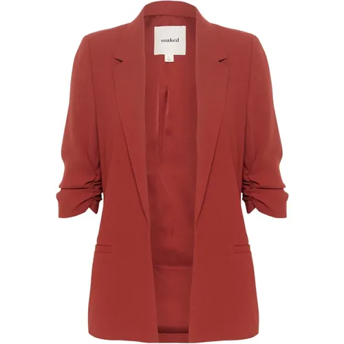 Russet Blazer Jacke , Damen, Größe: L - Soaked in Luxury - Modalova