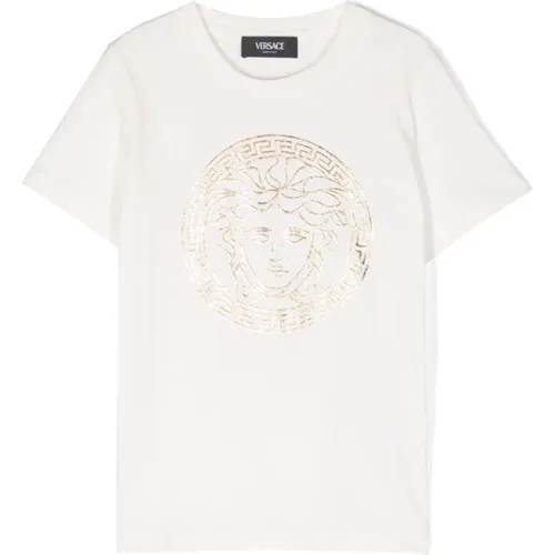 Kinder Medusa T-Shirt in Weiß - Versace - Modalova