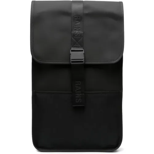 Embossed logo mini backpack - , male, Sizes: ONE SIZE - Rains - Modalova