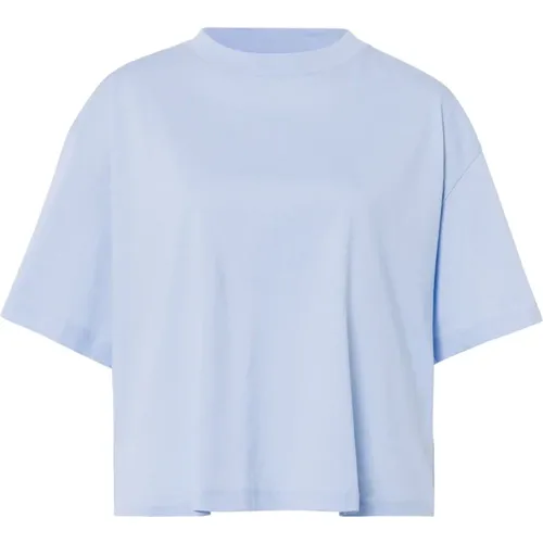 Boxy Baumwoll T-Shirt in Serenity , Damen, Größe: XS - IVY OAK - Modalova