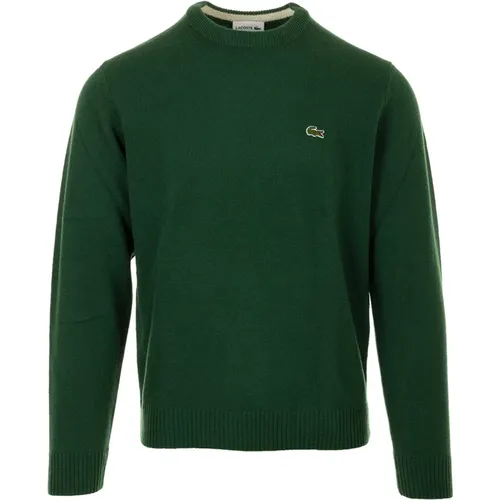 Grüner Pullover Maglia Stil , Herren, Größe: L - Lacoste - Modalova