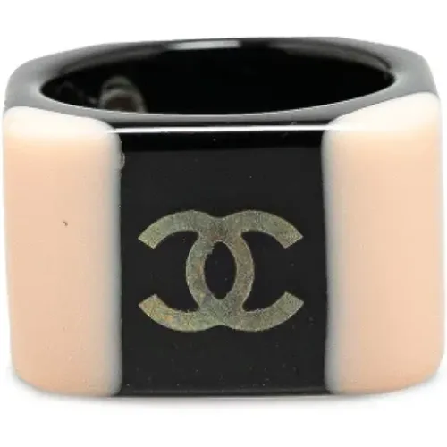 Pre-owned Plastic rings , female, Sizes: ONE SIZE - Chanel Vintage - Modalova