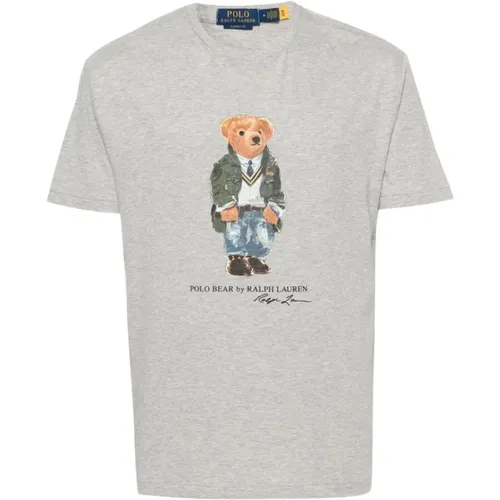 T-shirts and Polos Grey , male, Sizes: S, M, L - Ralph Lauren - Modalova